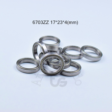 Bearing 10pcs 6703ZZ 17x23x4(mm) chrome steel Metal Sealed High speed Mechanical equipment parts 2024 - buy cheap