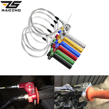 ZS Racing 7/8 ''22mm empuñaduras de motocicleta se ajusta a la abrazadera para acelerador Twist con Cable de acelerador para Dirt Pit Bikes ATV todoterreno Quad 2024 - compra barato
