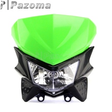 Faro verde Universal para motocicleta moto de carenado, doble deporte, para Kawasaki KX 450 KLX110 KDX KLE KLR 250 2024 - compra barato