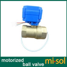 misol / 1pcs of Motorized ball valve brass, G1" DN25 BSP reduce port, 2 way, CR02, electrical valve 2024 - buy cheap