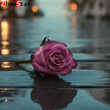 5D DIY  Diamond Painting Flower Diamond Embroidery red rose DIY  Full Square Drill Picture Of Rhinestone XY1 2024 - buy cheap