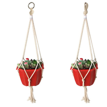 Vintage Macrame Plants Hanger Hook Flower Pot Holder Legs String Hanging Rope Wall Art Home Garden Balcony Decoration 2024 - buy cheap