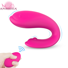 APHRODISIA Female G spot Wireless Vibrator For Couple, 10 Meter Remote Double Clitoral Massager Adult Silicone Sex Toy For Woman 2024 - buy cheap