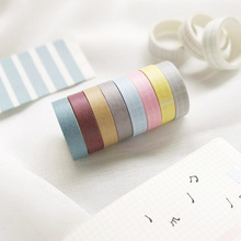 11 pcs Basic style color masking tape set Grid paper washi tapes Decoration sticker scrapbooking ablum frame Stationery A6712 2024 - buy cheap