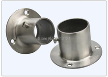 free shipping 32mm flange socket thick stainless steel flange curtain cloth rod closet seat tube bracket furniture hardware part 2024 - buy cheap