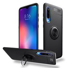 Luxury Silicone case For Xiaomi mi 9 Soft Cover Phone Cases For Xiaomi mi 9 se Finger Ring stand Cover for xiaomi 9 mi9 2024 - buy cheap