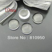 100pcs 10mm DIY Decoration Flat Back Glass Domes Cabochons Round Cameo Settings Fit Pendant Ring Earring Base Blank 2024 - buy cheap