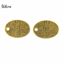 BoYuTe (40 unids/lote) 30*21MM aleación de Zinc antiguo bronce plateado palabra plateado Metal Diy colgante para la fabricación de joyas 2024 - compra barato