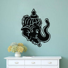 Hot Sale Removable Wall Sticker Ganesga Indian Elephant Head Wall Decal Home Decor Wall Decals Vinyl Art Wallpaper Y-506 2024 - buy cheap
