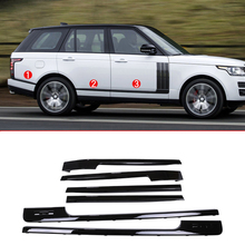 Gloss Black Car Body Side Decoration Strips Trim Base and long Wheelbase Replacement Parts For Land Rover RR voque LR405 14-17 2024 - buy cheap