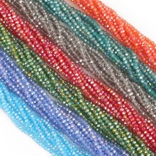 Hot Promotion! 2mm 195pcs Rondelle Austria faceted Crystal Glass Beads DIY Loose Spacer Beads for Jewelry Making 2024 - buy cheap