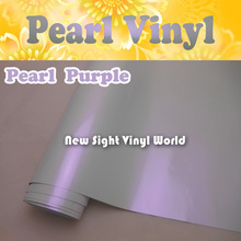 Premium Gloss Purple Pearlescent Car Wrap Vinyl Glossy Pearl Vinyl Film Air Free Car Wrapping Size:1.52*20M/Roll (5ft x 65ft) 2024 - buy cheap