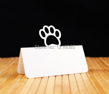 Paw Print Place Cards Set wedding party place table escort card 2024 - buy cheap