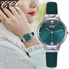 CCQ Fashion and Simple Ladies Watches Quartz Wrist Watch Leather Bracelet Diamond Dial Round Analog Reloj hombre Female New XB40 2024 - buy cheap