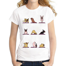 Новый модный дизайн, женская футболка, Pomeranian/Cat/Soth/Elephant/Английский бульдог/мопс, с коротким рукавом, повседневные Топы Harajuku, уличная одежда 2024 - купить недорого