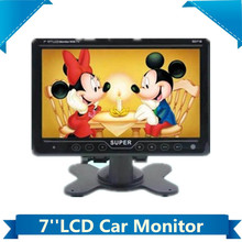 touch key 7" TFT LCD headrest dash board car monitor wtih TV tuner /AV Video DVD Player portable 2024 - buy cheap