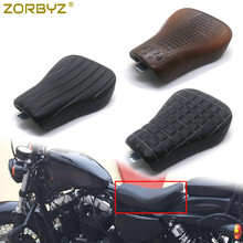ZORBYZ-cojín de asiento individual de cuero de cocodrilo para motocicleta Harley Sportster Forty Eight XL1200 883 72 48 2024 - compra barato