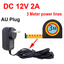 Cable de alimentación de 3 M para cámara CCTV, Cargador/adaptador de corriente de 3 metros, CA 100-240V cc 12V 2A (2,1mm * 5,5mm) 2024 - compra barato