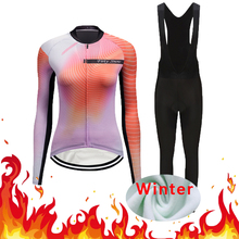 Winter Thermal Fleece Cycling Jersey Set Women Mountain Road Bike MTB Clothing Kit Bicycle Clothes Suit Uniform Maillot Outfit 2024 - buy cheap