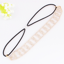 Hair elastic Claw chain crystal rhinestone Woman Headwear jewelry crystal stone TAIERS Hair hoop 2024 - buy cheap