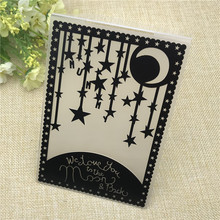 Moon star christmas DIY Plastic Embossing Folder For Scrapbook DIY Album Card Tool Plastic Template 2024 - buy cheap