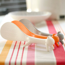 Rice Spoon Scoop Squirrel Non Stick Lovely Kitchen Supplie Soup Ladle Tableware Dinnerware Paddle Meal Spoon Cooking TooL KC1016 2024 - buy cheap