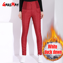 Garemay-Pantalones cálidos informales para mujer, calzas clásicas con cintura elástica, talla grande, ajustados, a la moda, otoño e invierno, 2020 2024 - compra barato