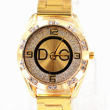 relogios femininos New High Quality Luxury Crystal Diamond Watches Women clock Gold Watch Steel Strip Gold Dress Wristwatch 2024 - buy cheap