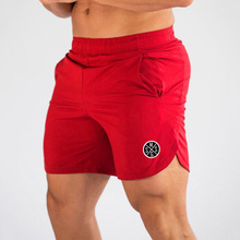 Мужские спортивные шорты Muscleguys, шорты для фитнеса, быстросохнущие, для пляжа 2024 - купить недорого
