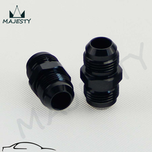 2PCS UNIVERSAL AN10 to 10AN ALUMINIUM STRAIGHT MALE FLARE UNION FITTING ADAPTER Black 2024 - buy cheap