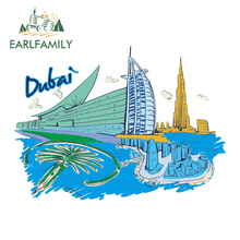 EARLFAMILY 13cm x 9.6cm Beautiful Scenery of Dubai Decal Travel Holiday Car Stickers Vinyl Rear Windshield Decals Racing Sticker 2024 - buy cheap