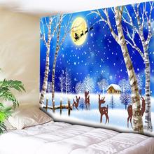Snow Forest Tapestry Wall Hanging Carpet Christmas Decorative Fabrics for Wall,Anime Tapestry Paintings Wall Cloth Tapestries 2024 - buy cheap