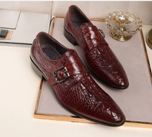 Мужские туфли с узором «крокодиловая кожа»; модные модельные туфли из натуральной кожи с острым носком; официальные Туфли-оксфорды; мужские офисные свадебные туфли 2022 - купить недорого