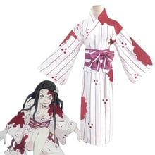 Кимоно из аниме «рассекающий демонов», косплей-костюм камадо незуко из м/ф «no Yaiba», костюм грязной крови, Униформа, комплект для Хэллоуина 2024 - купить недорого