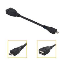 Micro USB 2.0 A Female to B Male Converter OTG Adapter Cable Black Short Mini For Samsung HTC LG 2024 - buy cheap