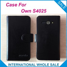 Hot! 2016 Own S4025 Case Factory price,6 Colors High Quality Flip Leather Exclusive Cover For Own S4025 tracking number 2024 - buy cheap