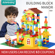 design building blocks toys construction set for children boys kids Compatible with Duplo brick educational palace model 2024 - buy cheap