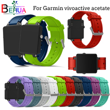 Силиконовый ремешок для часов Garmin vivoactive, сменный спортивный смарт-браслет для часов Garmin 2024 - купить недорого