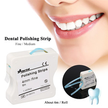 Tira de polimento dental com 1 rolo/caixa, dente de resina 4mm, lixa interdental, moagem, clareamento dental, superfície, ferramenta odontológica 2024 - compre barato