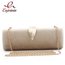 Simple Snake Corduroy Metal Leaf Buckle Fashion Women's Party Dinner Bag Clutch Mini Evening Bags Shoulder Bag Ladies Handbag 2024 - buy cheap