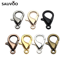 50Pcs/set 10/12mm Lobster Swivel Clasp For Key Ring Necklace Chain Gold Bronze Silver Color Alloy Lobster Clasp Hook Wholesale 2024 - buy cheap