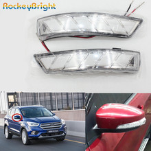 Rockeybright For Ford Kuga 2015-up LED Side Rearview Mirror Turn Light Rear view mirror indicator Lamp flowing light signal lamp 2024 - buy cheap