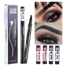 LULAA 1pc New Four Forks Makeup Liquid Eyebrow Pencil Eyebrow Pen Waterproof Tattoo Tint Eyebrow Eye Brow Pen Easy to Wear TSLM2 2024 - buy cheap