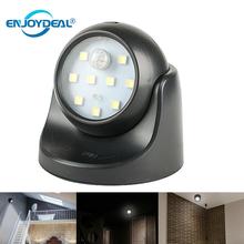 Luz Nocturna LED con Sensor de movimiento, lámpara de pared impermeable con Detector PIR automático, rotación de 360 grados, 9 LED 2024 - compra barato