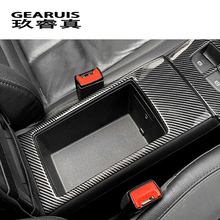 Car Styling Carbon Fiber Central Armrest Storage Box Panel decoration Cover Stickers Trim For Audi A3 8V S3 Interior Accessories 2024 - buy cheap