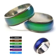 1PC Hot Stainless Steel Magic Mood Ring Temperature Changing Color Emotion Feeling Rings For Women/Men Couple Ring Jewelr#280844 2024 - buy cheap