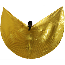 Asas douradas de dança do ventre, design oriental, novas asas sem palitos, 9 cores, venda imperdível 2024 - compre barato