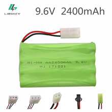 Bateria ni-mh para controle remoto, 9.6v, 2400mah, brinquedo, rc, iluminação, bateria aa, grupo de bateria 2024 - compre barato