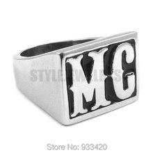 Free shipping! Motorcycles MC Ring Stainless Steel Jewelry Punk Motor Biker Men Ring SWR0257 2024 - buy cheap