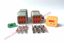 10 Set 6 Pin Female And Male Waterproof Electrical Wire Connector Plug Deutsch Enhanced Seal Shrink Boot Adapter DT06-6S DT04-6P 2024 - buy cheap